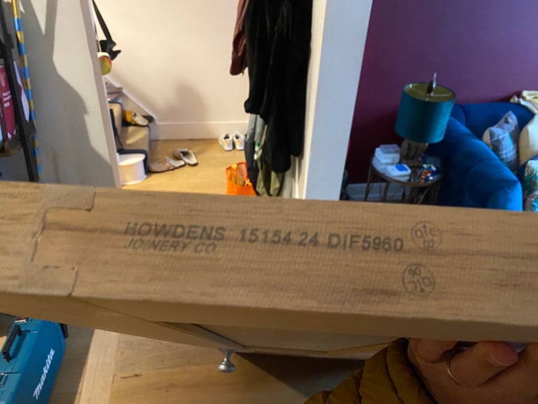 Howdens Burford 4 Panel Oak Door 2'6"