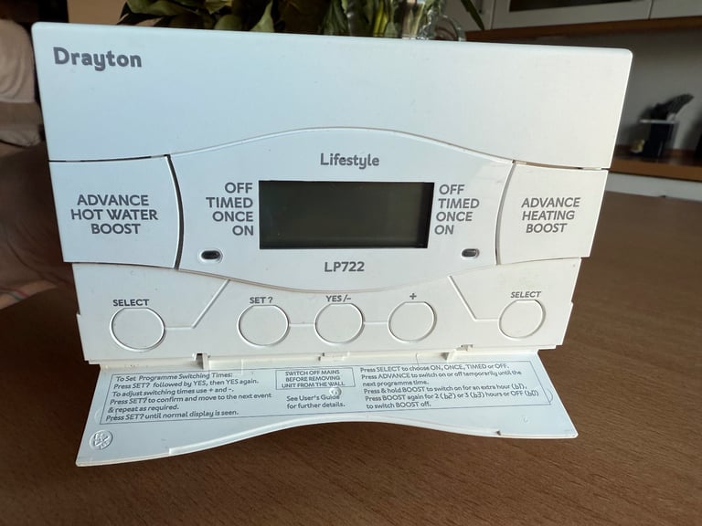 Drayton Lifestyle LP722 7 Day Electronic Heating Timer Programmer