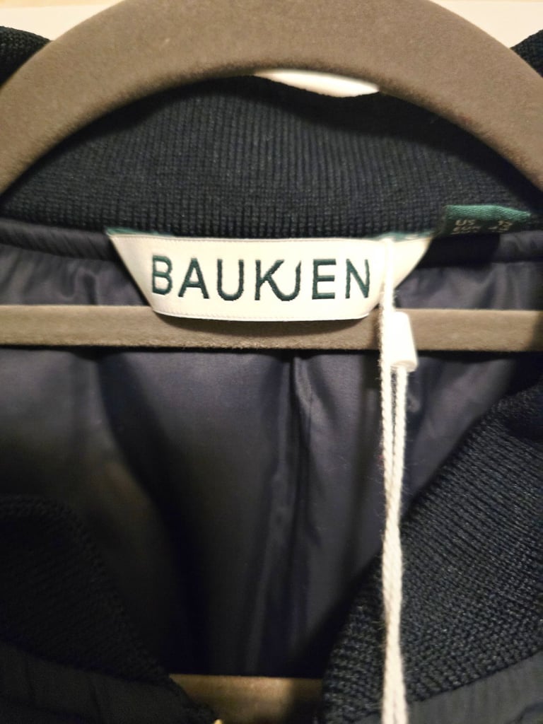 Baukjen Tegan Recycled Bomber Jacket Brand New With Tags 