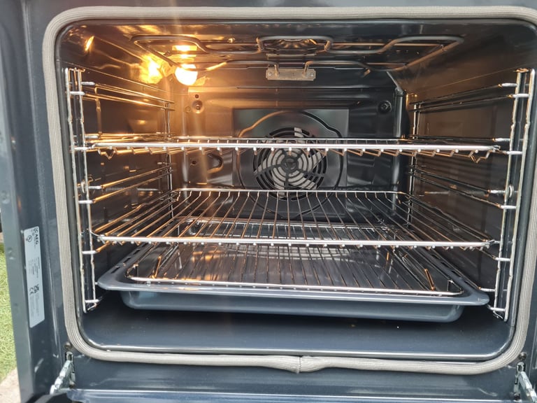 AEG 6000 SteamBake multifunction single electric oven built-in black Pyrolytic 