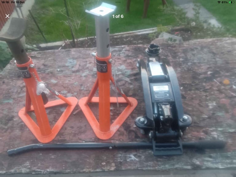 image for CAR JACK AND AXLE STANDS AS NEW