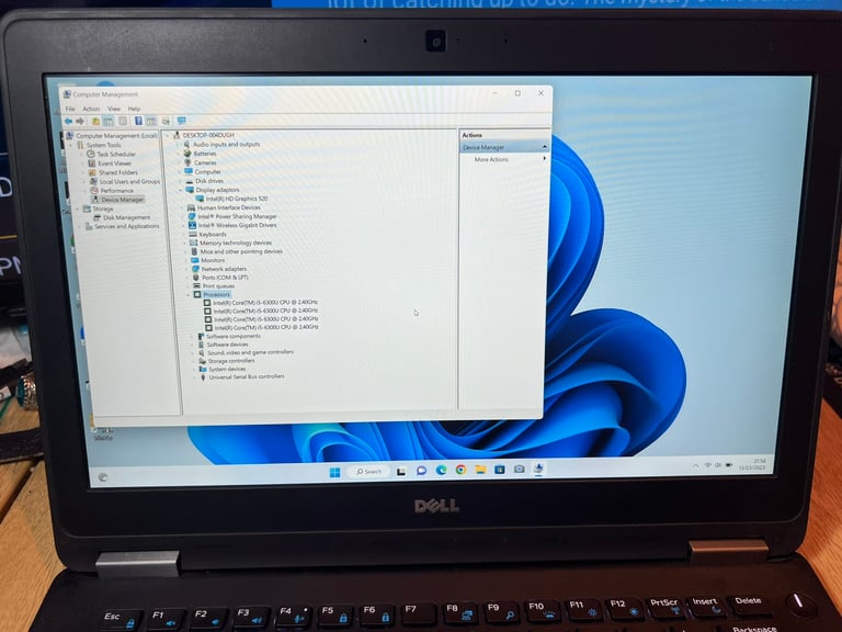 UltraFast 8GB i5 Dell HD Laptop 128GB SSD,Window11,office,Lightup⌨️