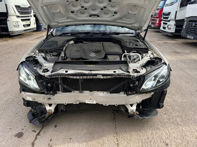 2018 MERCEDES BENZ E CLASS AMG LINE 2.0 DIESEL WHITE AUTO DAMAGED SALVAGE CAT N 