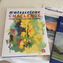 3 X Watercolour Painting Books - all as new condition