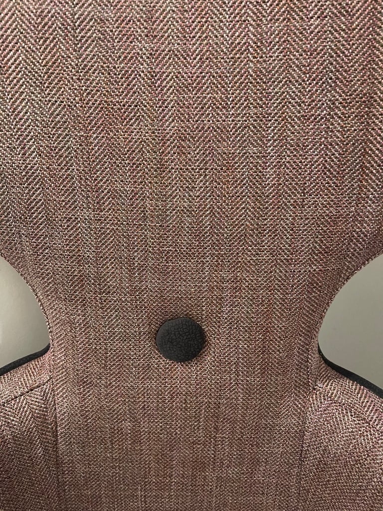 Stunning large lilac purple herringbone chair NEW