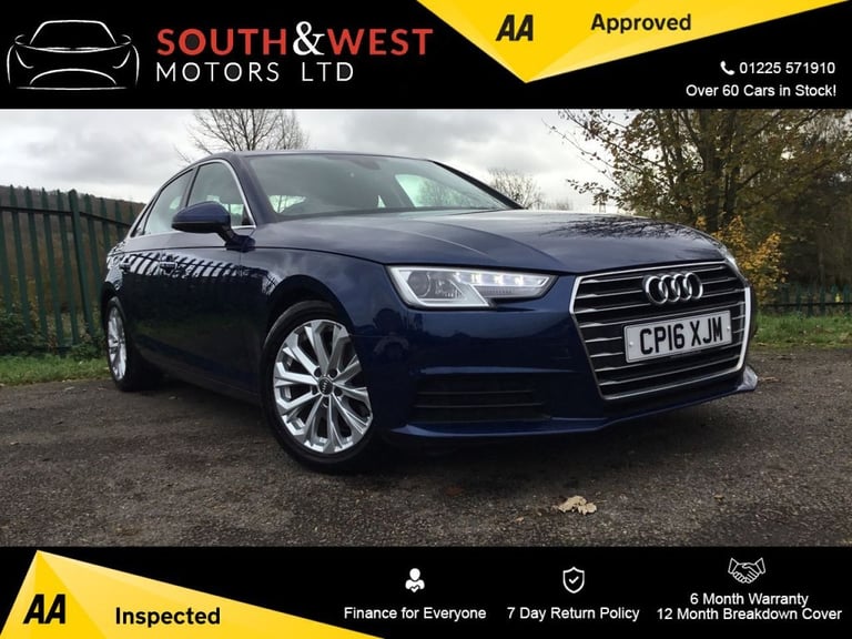 2016 Audi A4 2.0 TDI ULTRA SE 4d 148 BHP Saloon Diesel Manual
