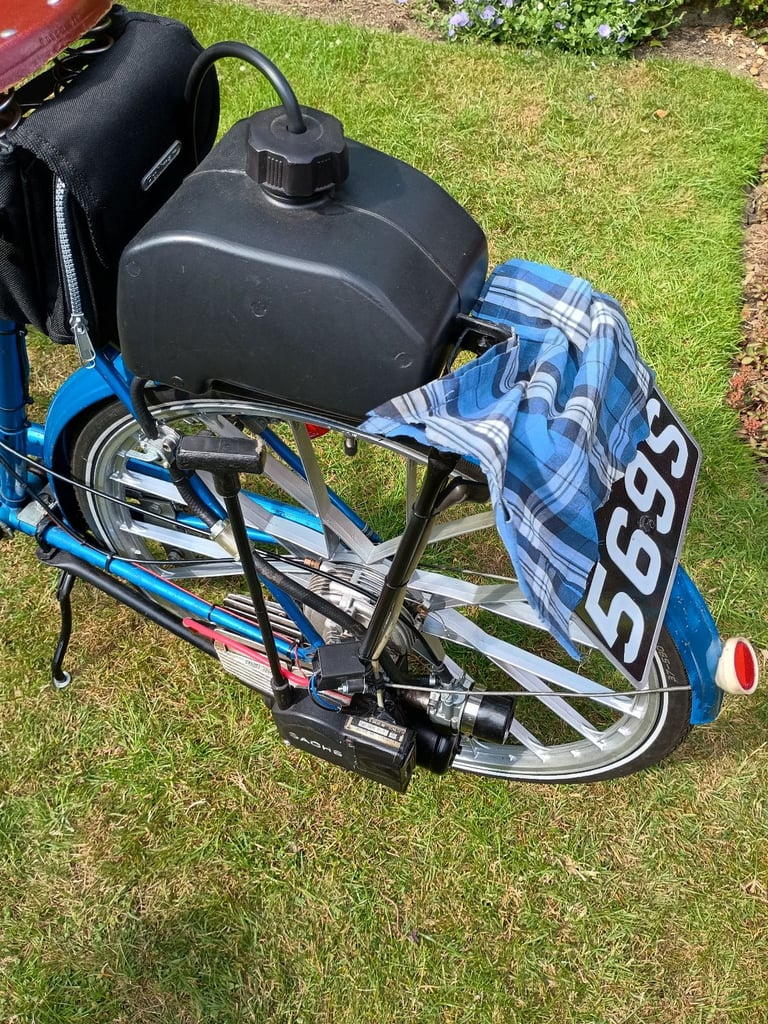 1977 Triumph Roadmaster cyclemotor.