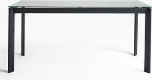 John Lewis 6-person glass dining table 