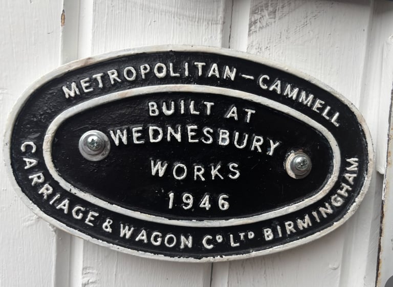 Vintage cast iron railway sign 