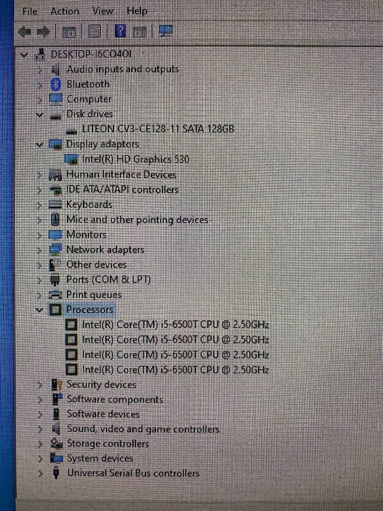 Computer Dell i5 6th gen 