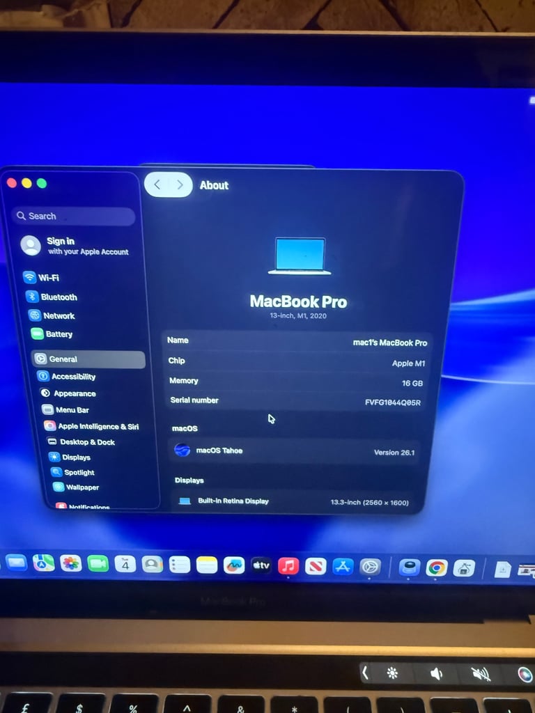 MacBook Pro 13 m1 top spec 16gb ram 