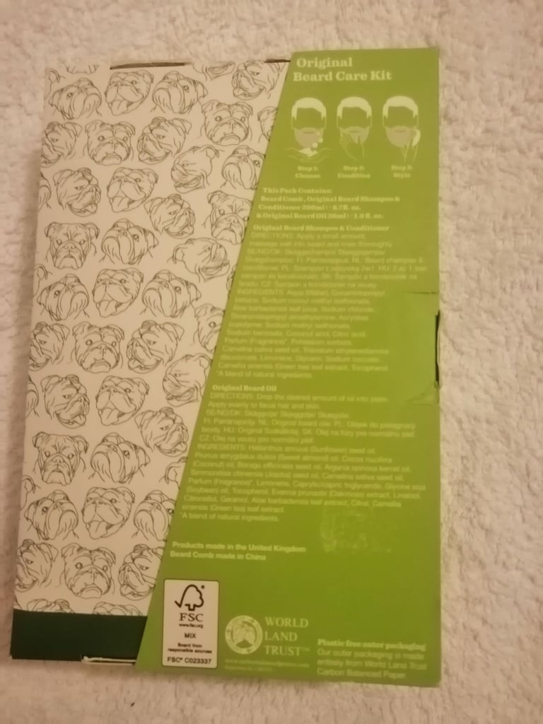 Bulldog Skincare For Men - Beard Care Kit - new in box