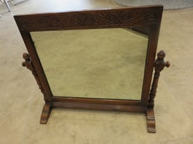 Beautiful free standing wooden mirror