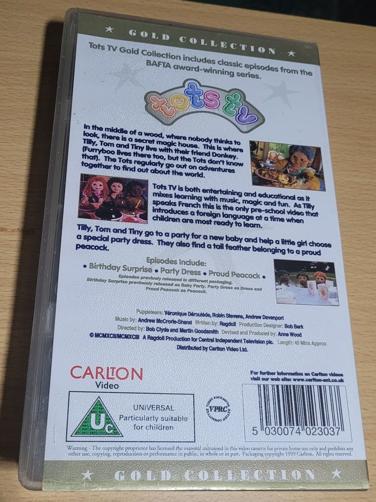 Vintage Tots TV VHS Birthday Surprise VHS 1999 Video Tape Gold Collection - Excellent Condition b13