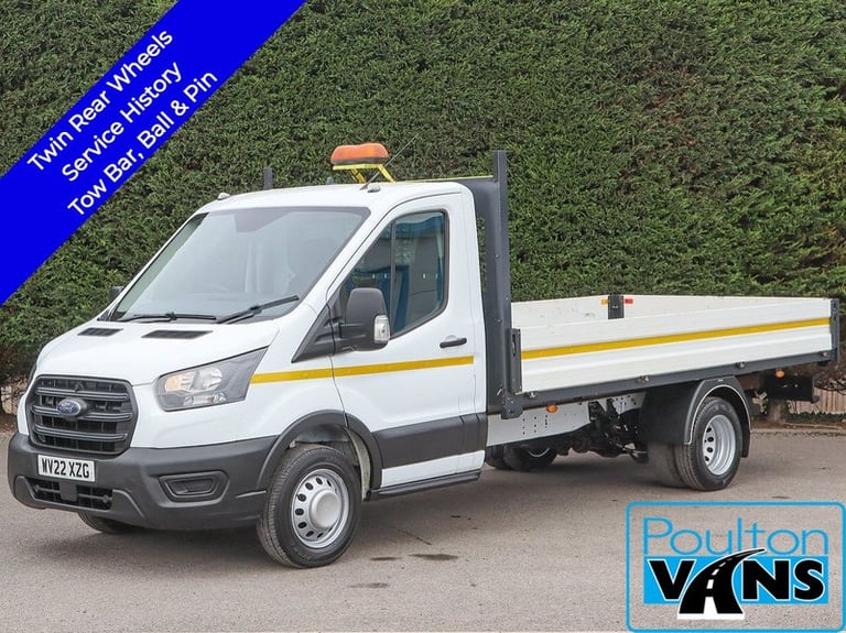 image for 2022 Ford Transit 350 DRW Eco Blue 2.0TDCi, 130ps, 4.2M / 13'8  L3  Lwb Dropside Pick Up, Se Drop...