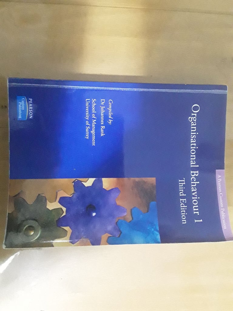 3 Books Included, Organisational Behaviour 1 Third edition, Principles of Employment  Law,  