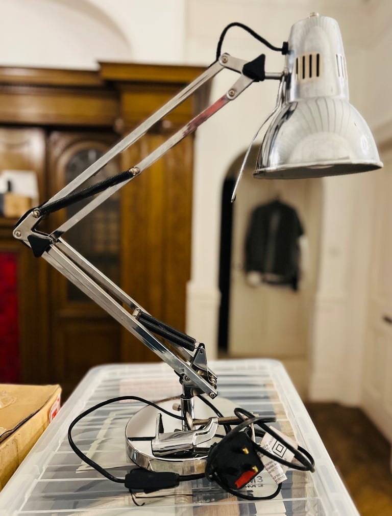 Chrome Anglepoise Desk Lamp - Pivot Springs- Multi-Adjust