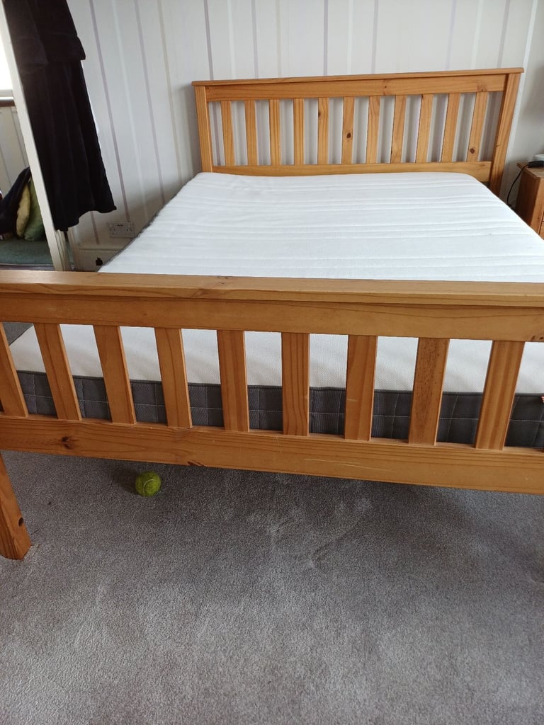 Double bed and mattress 