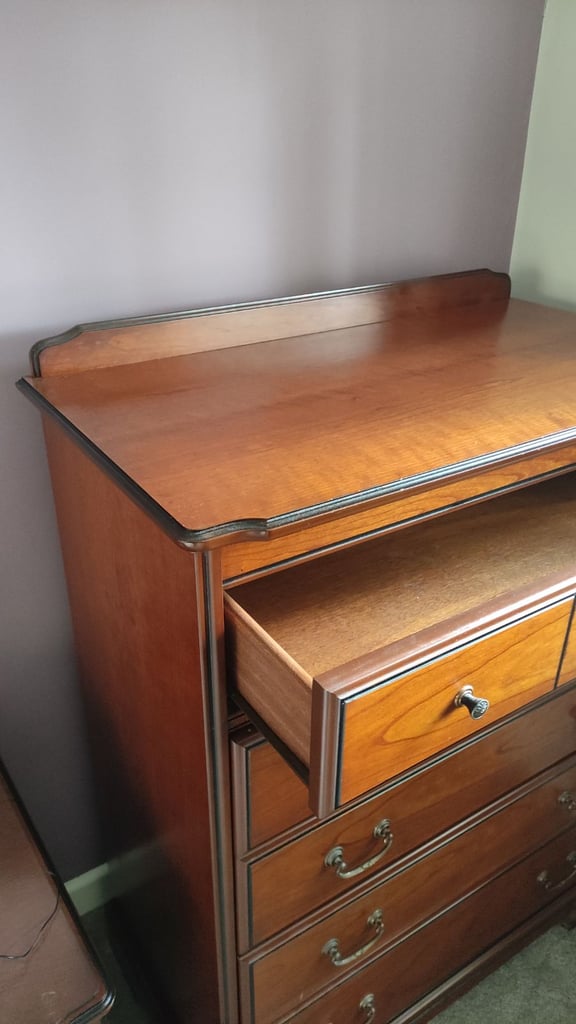 J.E.Coyle bedroom furniture set (bedside table*2, chest of drawers and headboard)