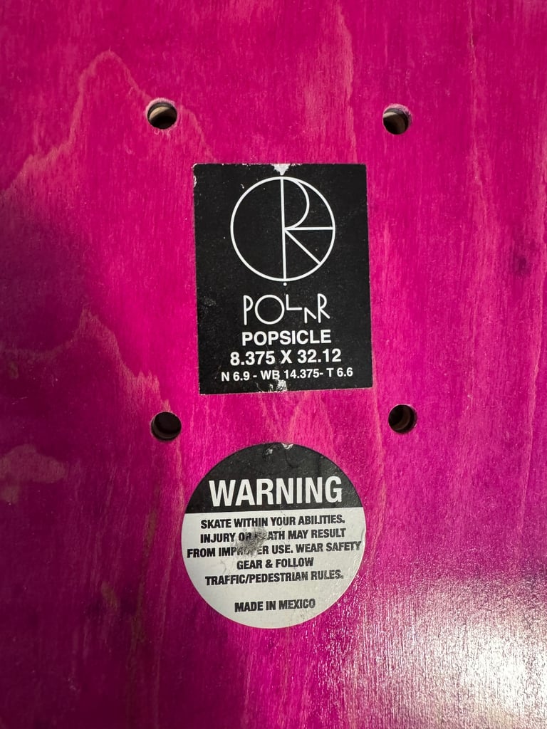 Poplar skateboard deck ONLY