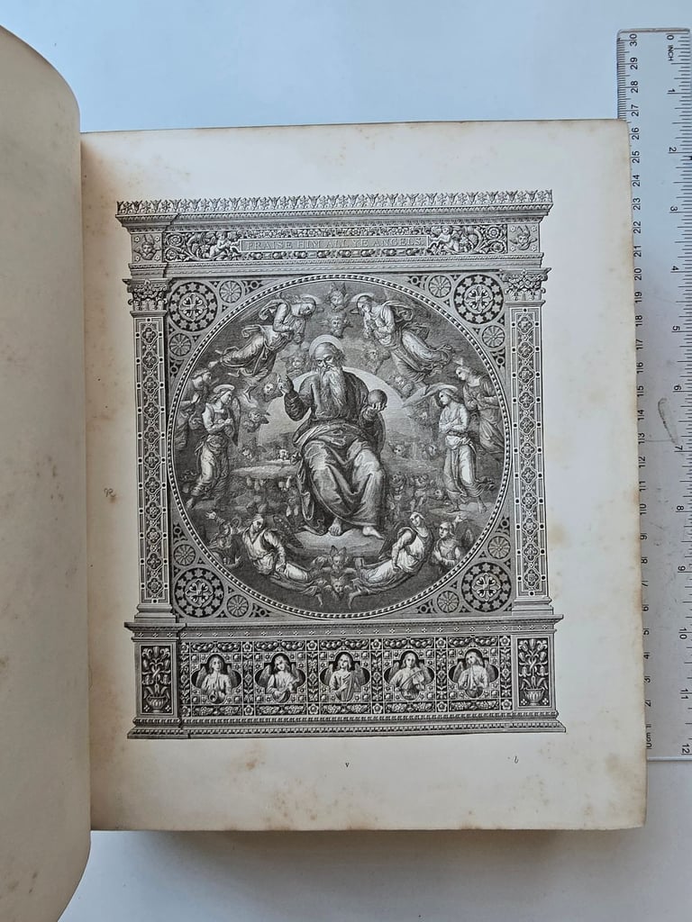 1883 Antique Large KJV New Testament w/Engravings Leatherbound English Bible Complete -142 Y/O