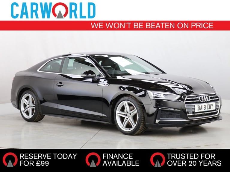 2018 Audi A5 2.0 TFSI S line Coupe 2dr Petrol S Tronic Euro 6 (s/s) (190 ps) Coupe Petrol Automatic