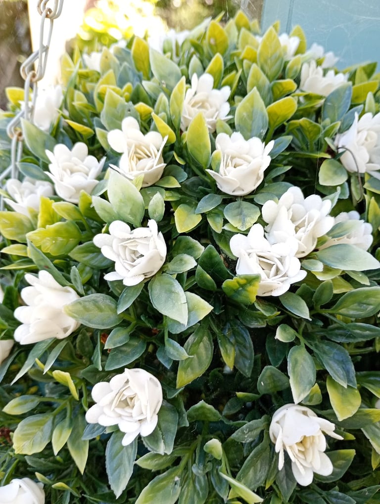 Hanging faux toppery flower balls | in Diss, Norfolk | Gumtree