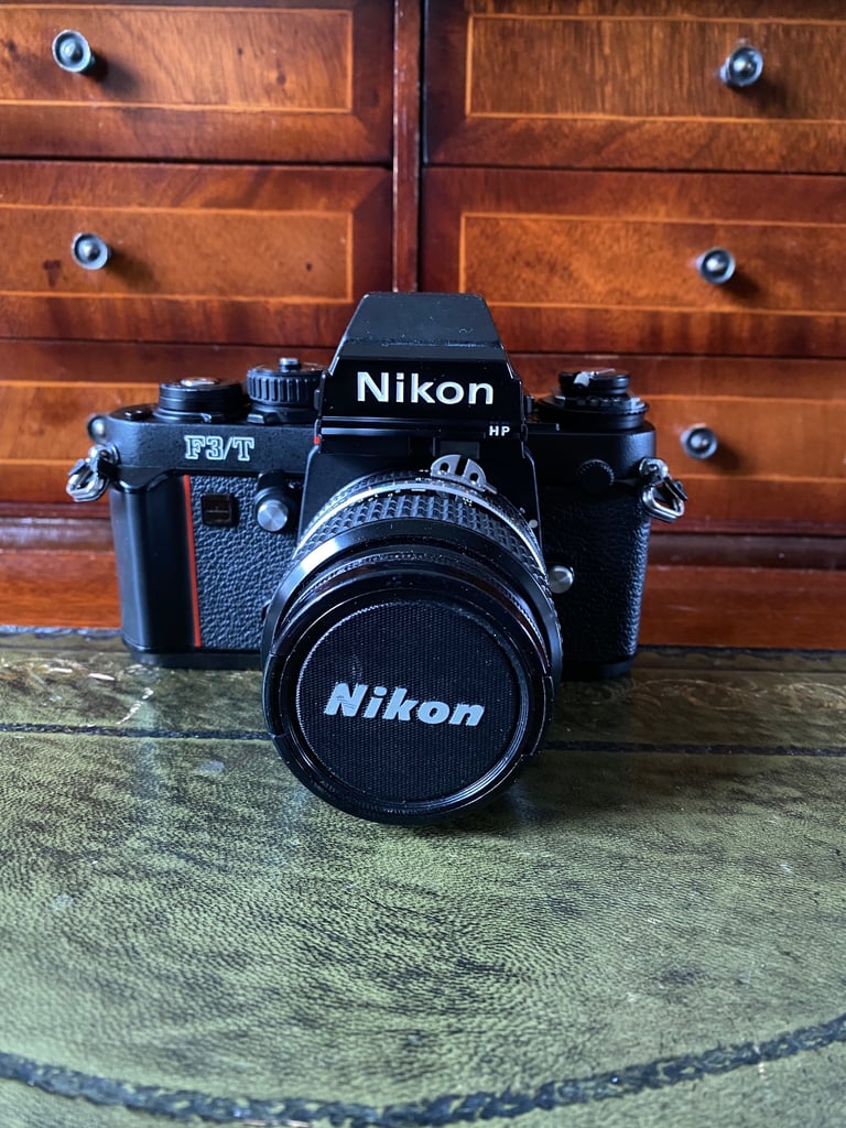 image for 📷 Serviced Oct  2025 - Nikon F3/T HP Titanium 35mm + Nikkor 24mm f/2.8 AI-S