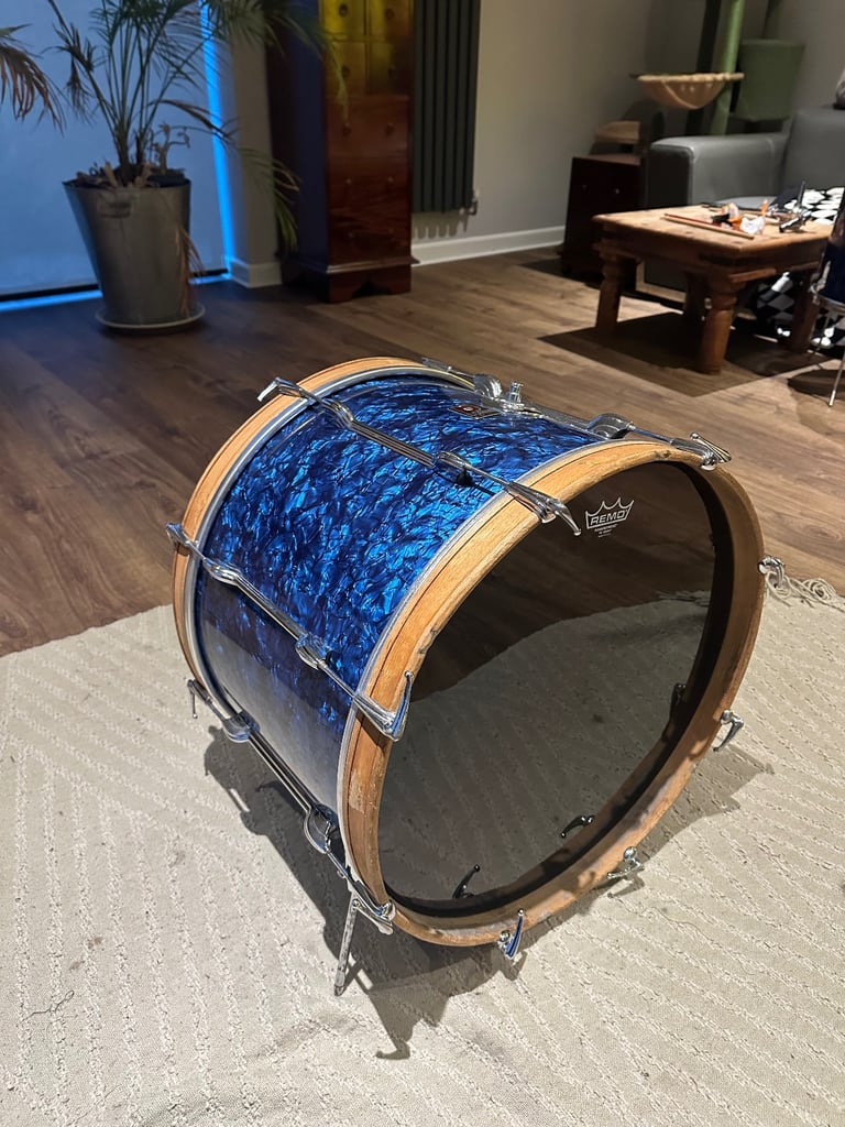 1960s Premier Blue Pearl Drums Various Sizes 