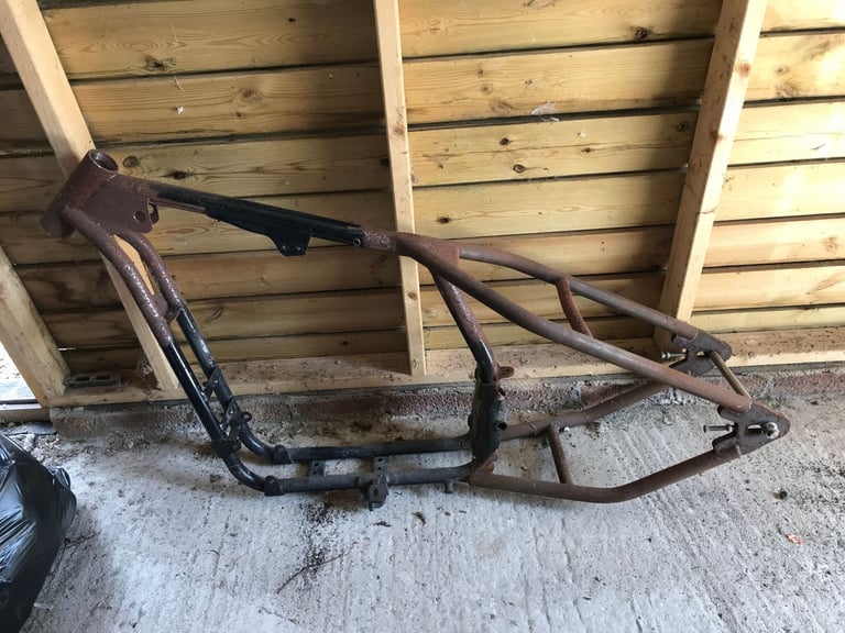 image for Harley-Davidson Sportster Rigid Chopper Frame – 1980s XL Base – Hardtail Custom Project