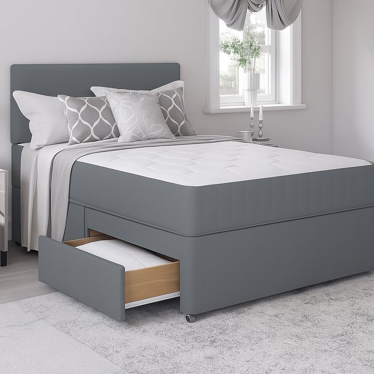 image for Classic Divan Bed Frame Offering Style, Comfort, and Smart Bedroom Storage Solutions