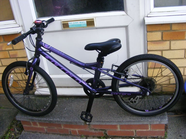 GIRLS 20" CARRERA BIKE ALUM FRAME IN GOOD CLEAN CONDITION  AGE 6+