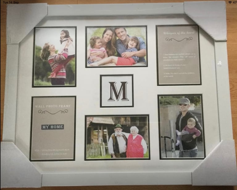 image for Brand new multi picture photo frame comes in original packaging. Size 16 x 20.