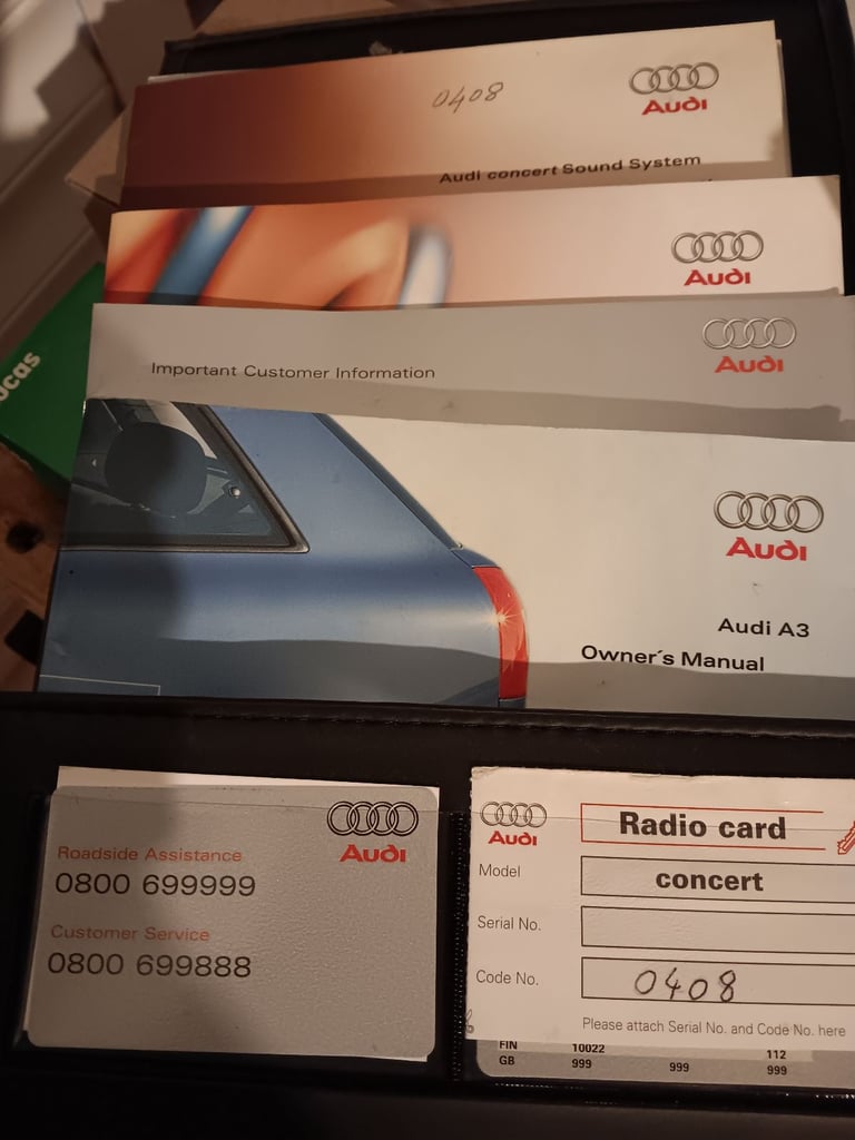 Audi A3 parts and manuals.