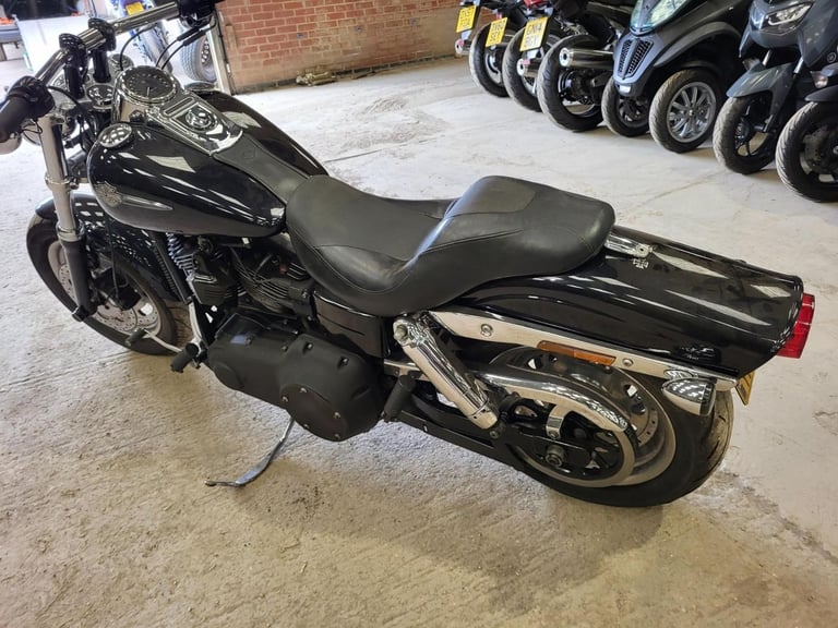 2014 14 HARLEY DAVIDSON FAT BOB FXDF [Phone number removed]DYNA BLACK CUSTOM CHOPPER