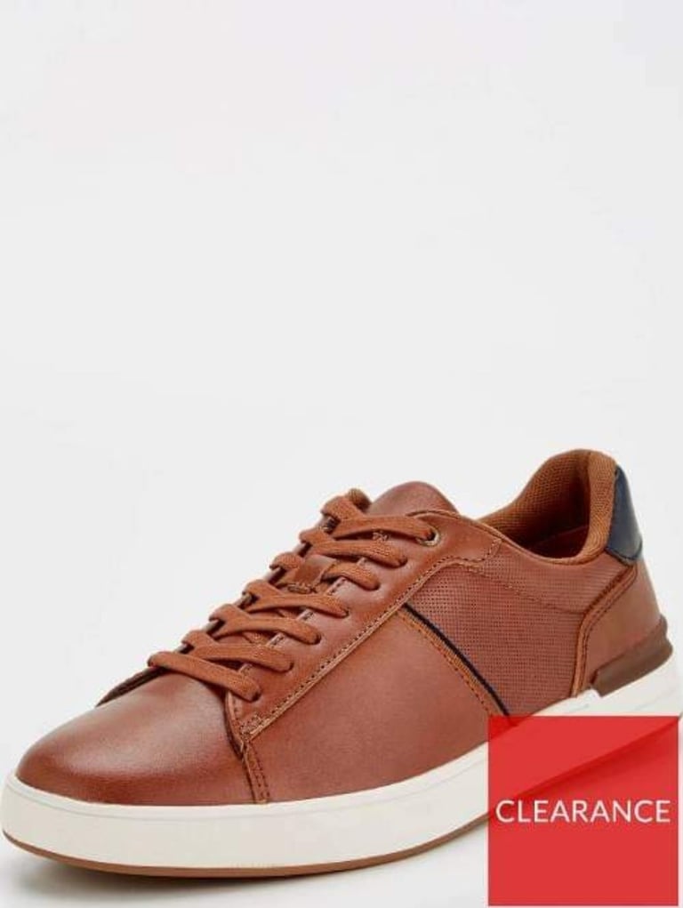 Tan Leather Trainer BY VERY MAN