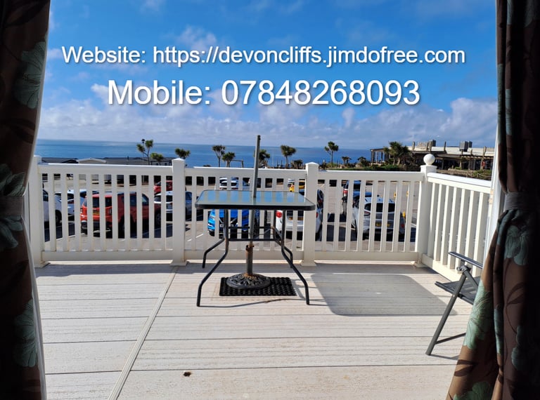 Two Bedroom Front Row Caravan for Hire DEVON CLIFFS SANDY BAY EXMOUTH DEVON