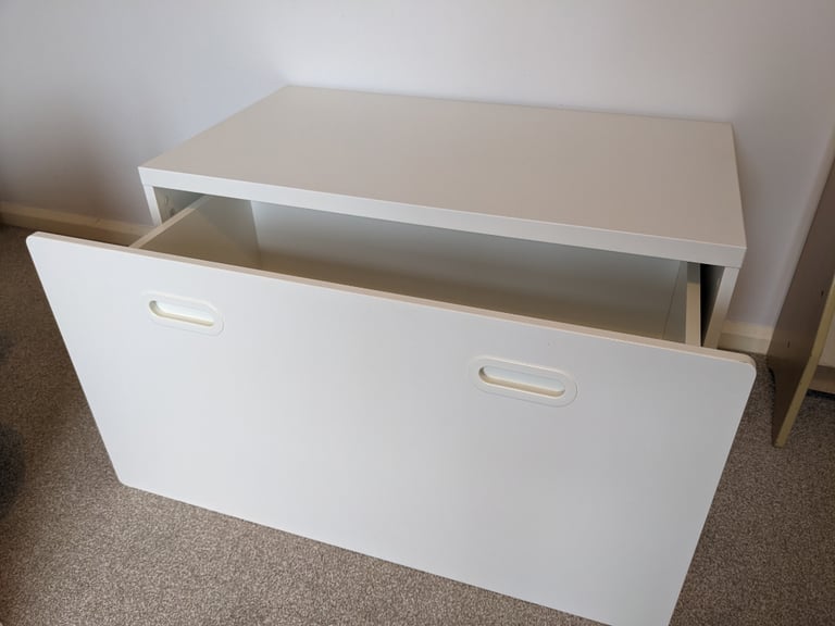 image for IKEA kids chest trunk bench storage Stuva (Smastad) white