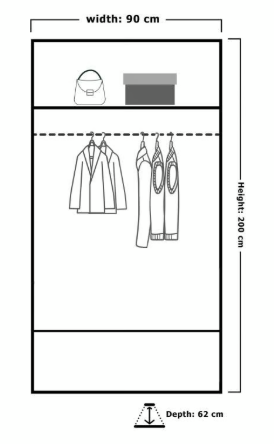 Brand New - Chicago Mirror Sliding Door Wardrobe - Black - SAME/NEXT DAY DELIVERY