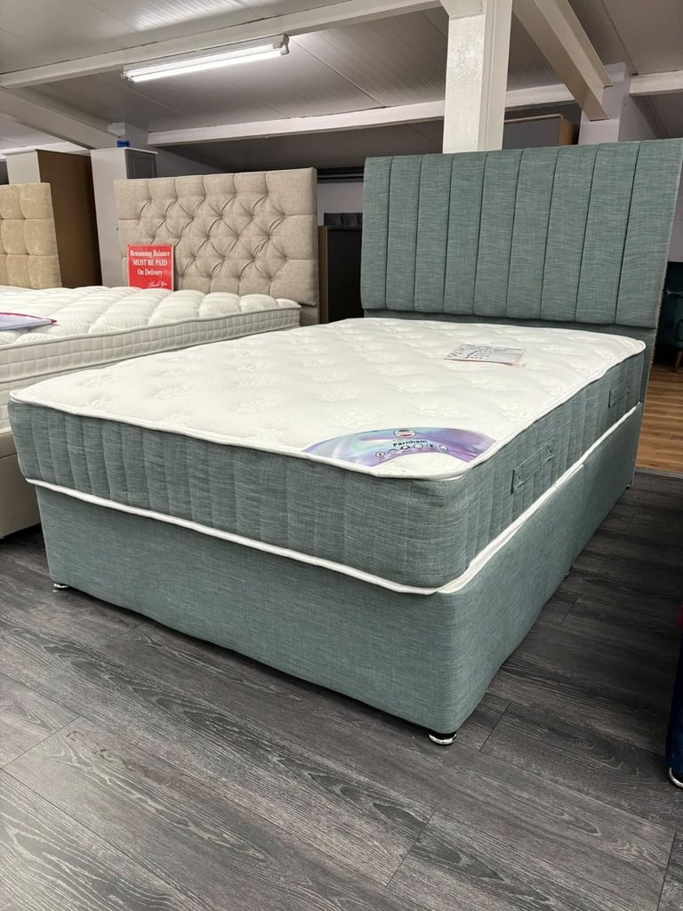 ❤️Order Fast 🚛DIVAN Double Bed Base 4FT6 😘Luxury with Mattress & Storage Drawers 💥15% OFF COD🚚
