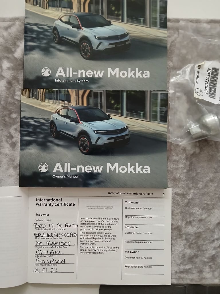 Vauxhall, MOKKA, Hatchback, 2022, Manual, 1199 (cc), 5 doors