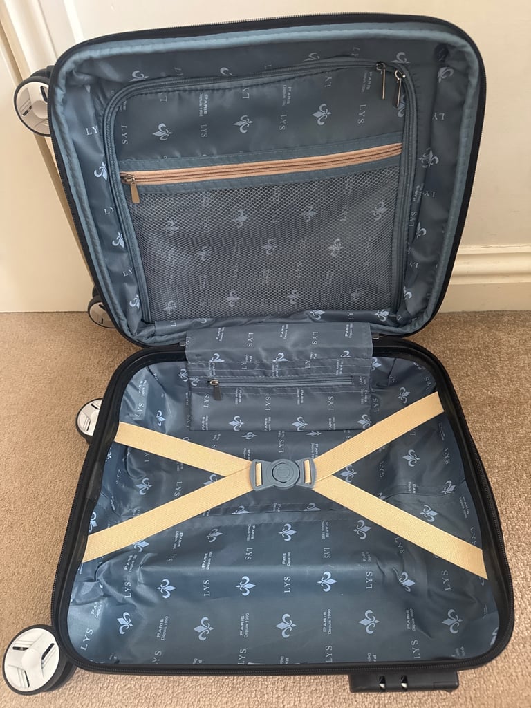 LYS PARIS Small Hard Shell Pink Suitcase 