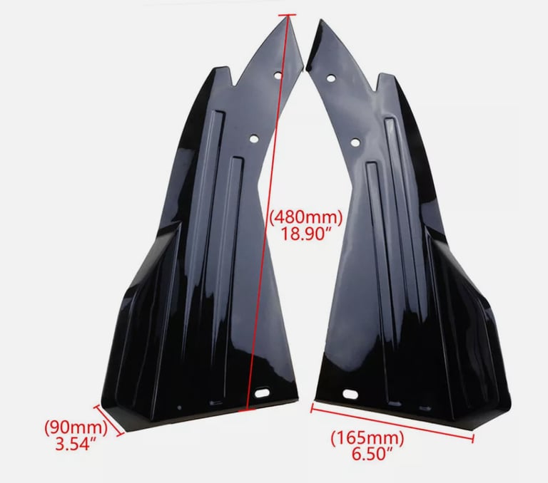 image for BMW 4 Series F32/F33/F36 Rear Bumper Diffuser Splitter Canard Gloss Black