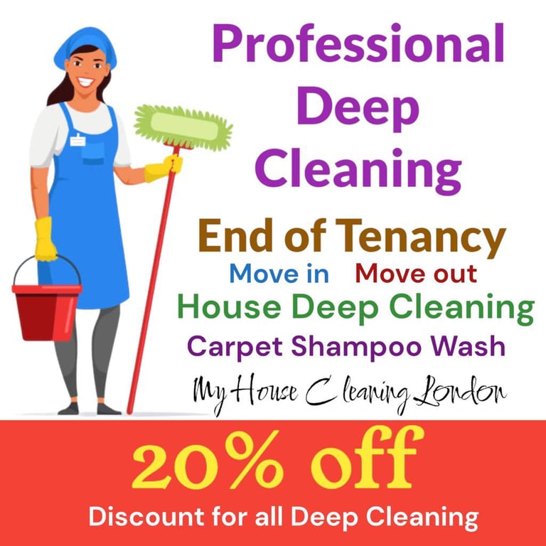 Short Notice Domestic Cleaning End of Tenancy Carpet Wash London