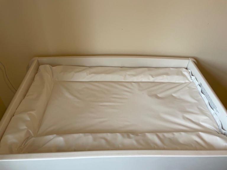 Changing table, cot bed (inc. the mattress), wardrobe set