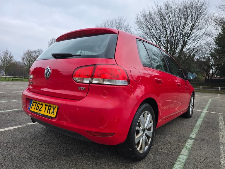 62 GOLF 1.6 TDI MATCH DIESEL 5 DOOR HATCHBACK RED