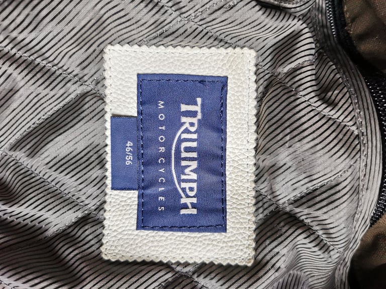 Triumph motorbike motorcycle jacket L