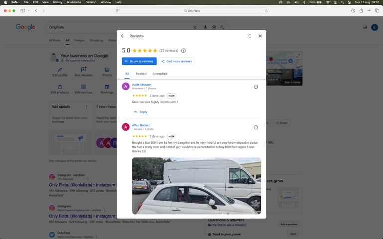 FIAT 500 0.9 TWINAIR SPORT PETROL RED DUALOGIC AUTO AUTOMATIC+WARRANTY