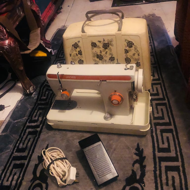Vintage Jones Sewing Machine / working & needs service 