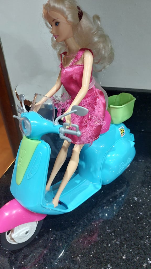image for Barbie motorbike with doll 
